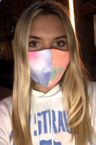Orange Tie Dye Adult Non-Medical Cloth Mask