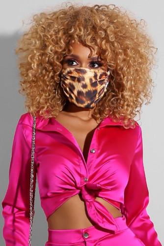 Leopard Print Face Mask