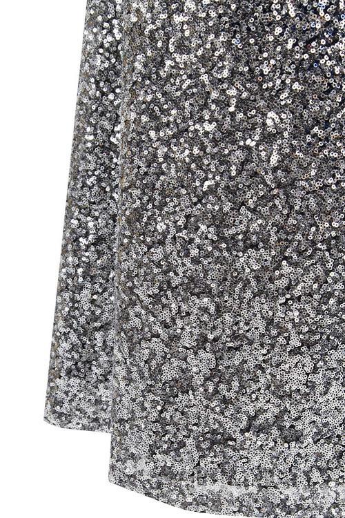 Blue Gradient One Shoulder Sequin Party Evening Dress