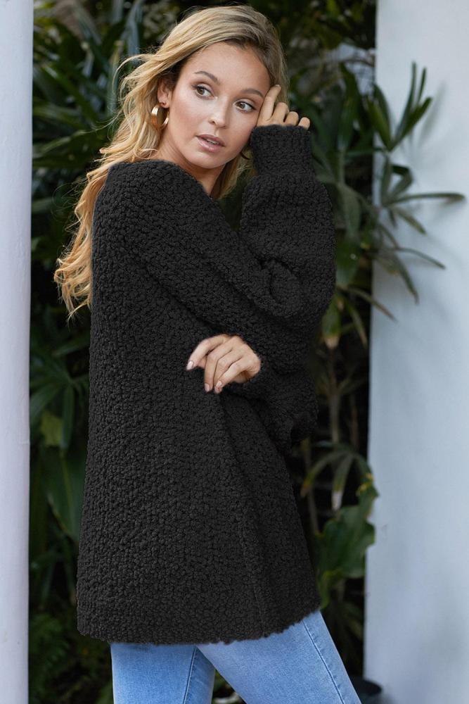 Black Chill in The Air Sweater