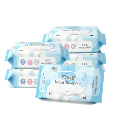 Moist Toilet Paper 5 Packets in One 400 Pieces Wet Toilet Paper