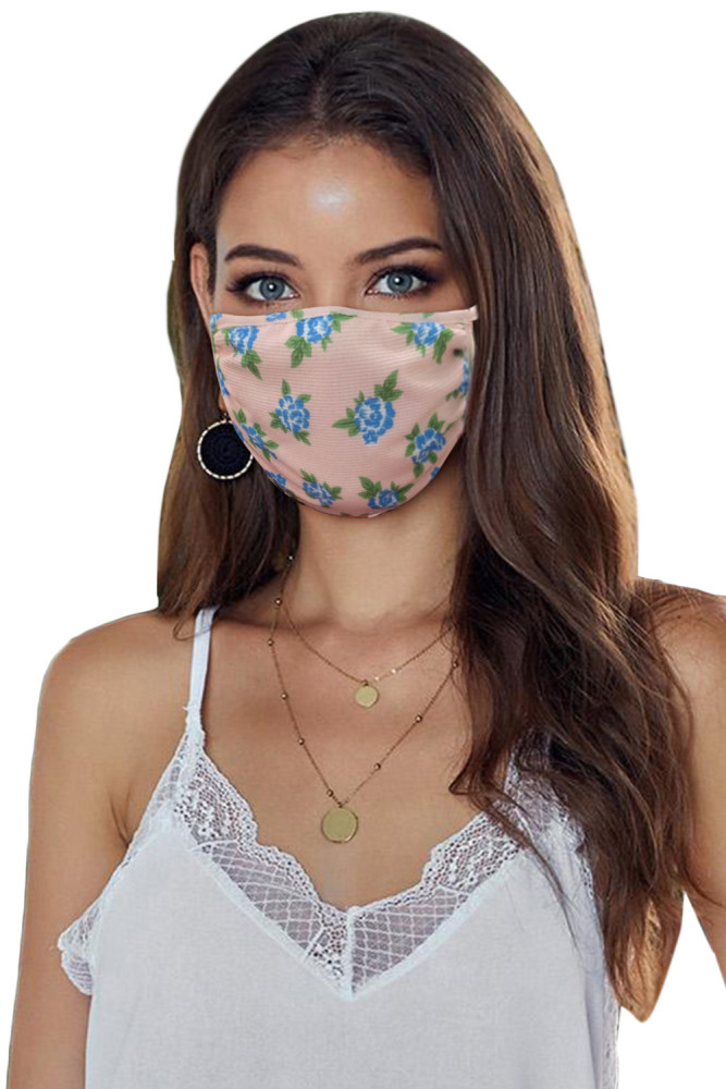 Anti Dust Windproof Floral Print Face Mask