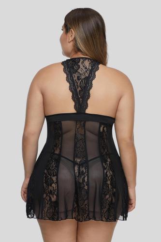 Black Kiss The Night Plus Size Lingerie