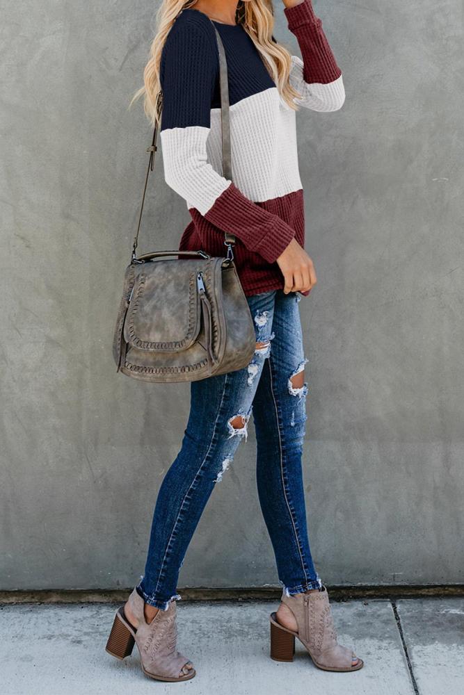 Red Miller Colorblock Cozy Thermal Top