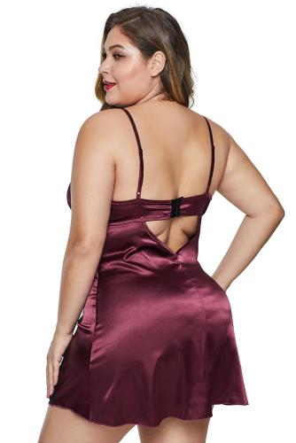 Red Lace Fetish Plus Size Babydoll