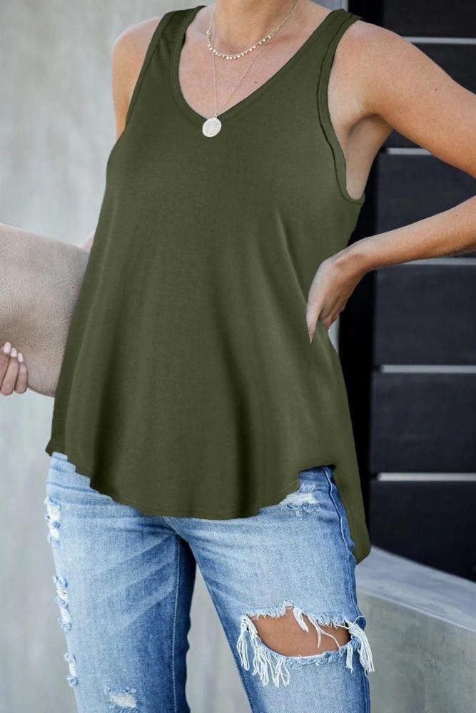 Green Vagabond Vintage Wash Tank Top
