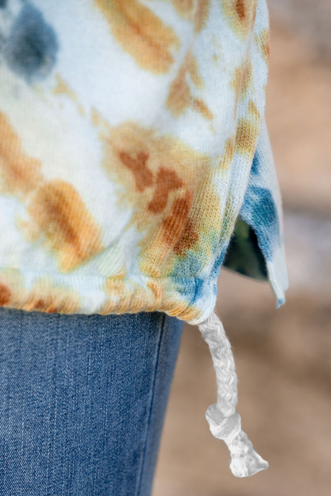 Multicolor Swirl Tie Dye Pullover Top