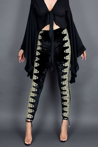 High Waist Velvet Pants
