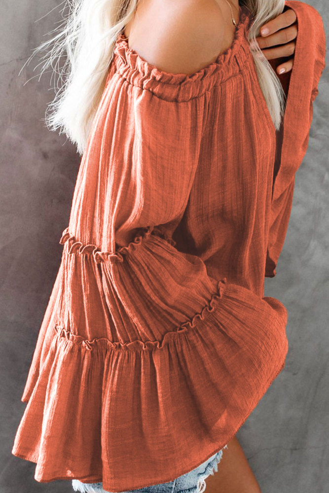 Brown Trip Advisor Off The Shoulder Top