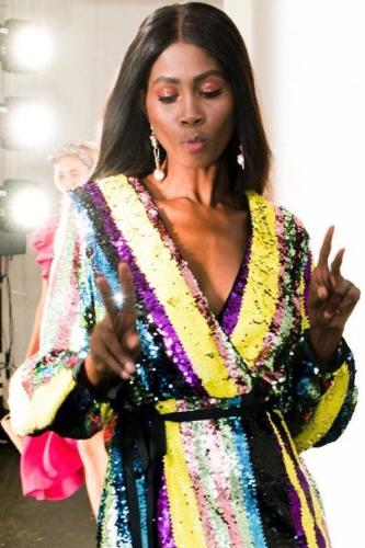 Multicolor Sequin Mini Dress