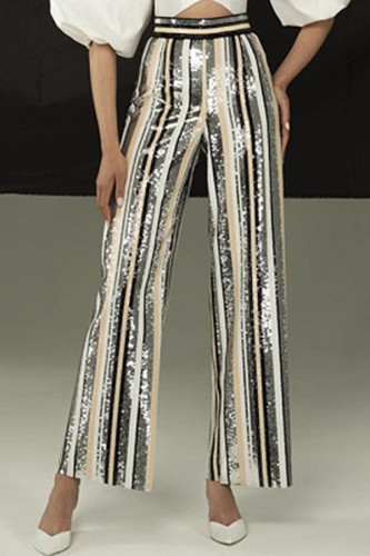 Sequined Evening Party Club Pants