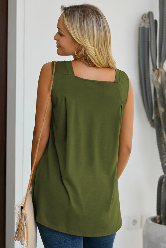 Green When In Doubt Relaxed Tank Top