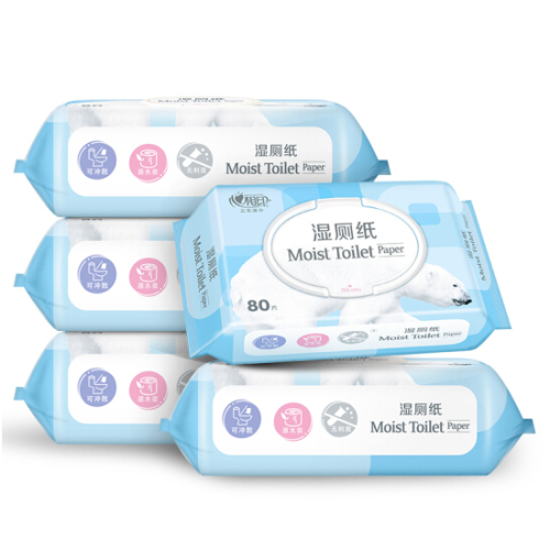 Moist Toilet Paper 5 Packets in One 400 Pieces Wet Toilet Paper