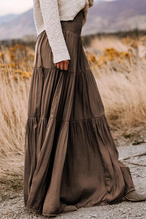 Hocus Pocus Smocked Tiered Maxi Skirt