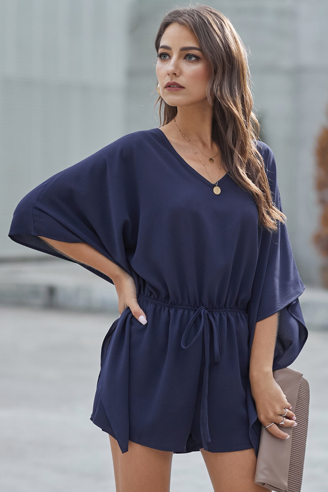 Blue Born To Fly Kimono Romper