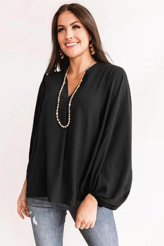 Black Set For Success Shift Top