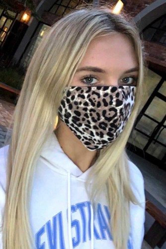 Classic Leopard Print Tie Dye Adult Non-Medical Cloth Mask
