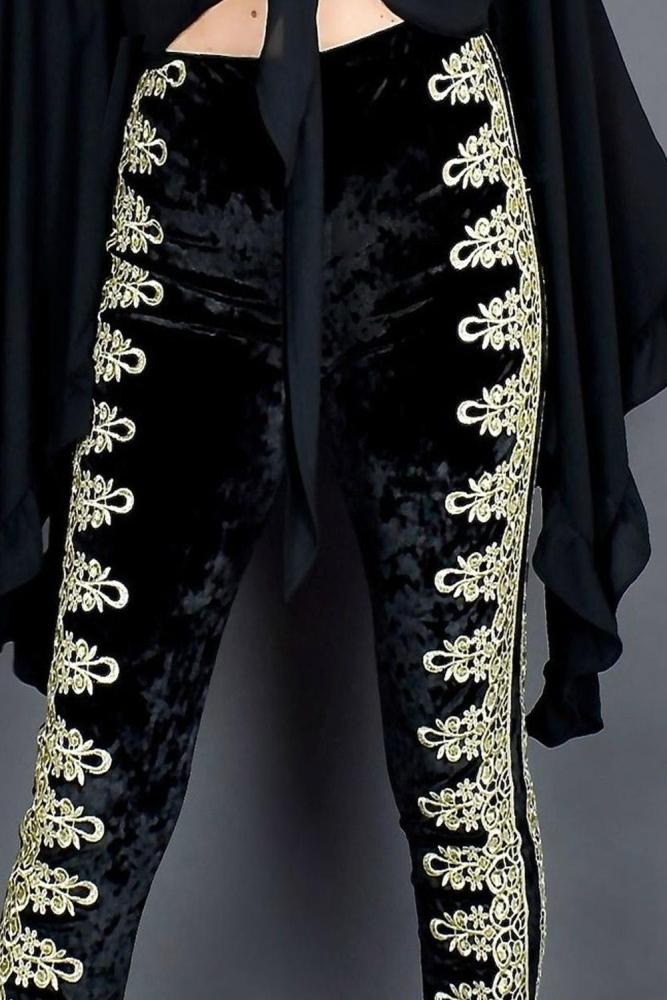 High Waist Velvet Pants