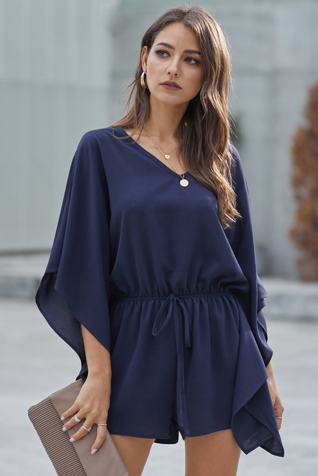 Blue Born To Fly Kimono Romper