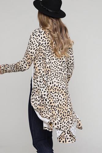 Leopard Print Long Cardigan