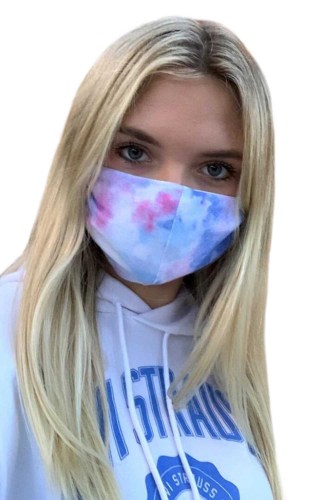 Sky Blue Tie Dye Adult Non-Medical Cloth Mask