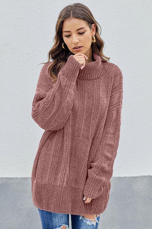 Pink Soft Chenille Sweater
