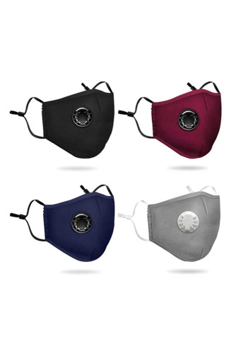 Gray Anti-Pollution Activated Carbon Face Mask with Breathing Valve