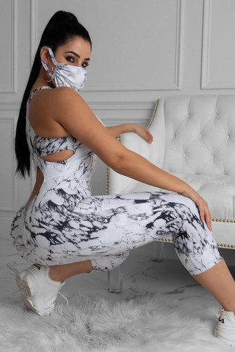 Marble Print Face Mask