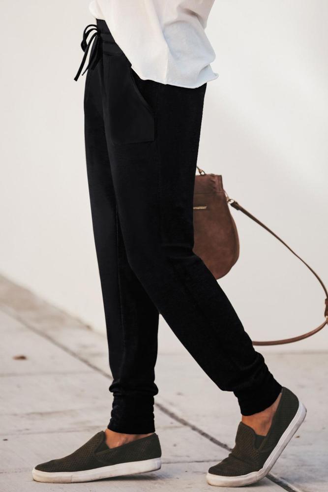 Black Change Of Heart Pocketed Joggers