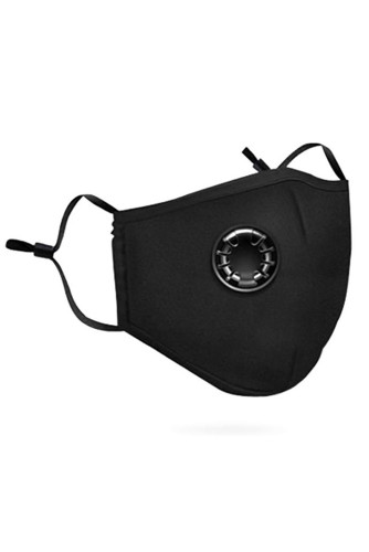 Black Anti-Pollution Activated Carbon Face Mask with Breathing Valve