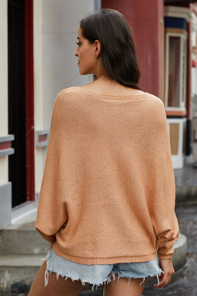 Nude Chillaxin’ Dolman Knit Sweater