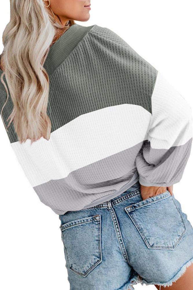 Green Oversized Off Shoulder Batwing Sleeve Tops