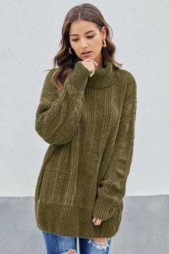 Green Soft Chenille Sweater