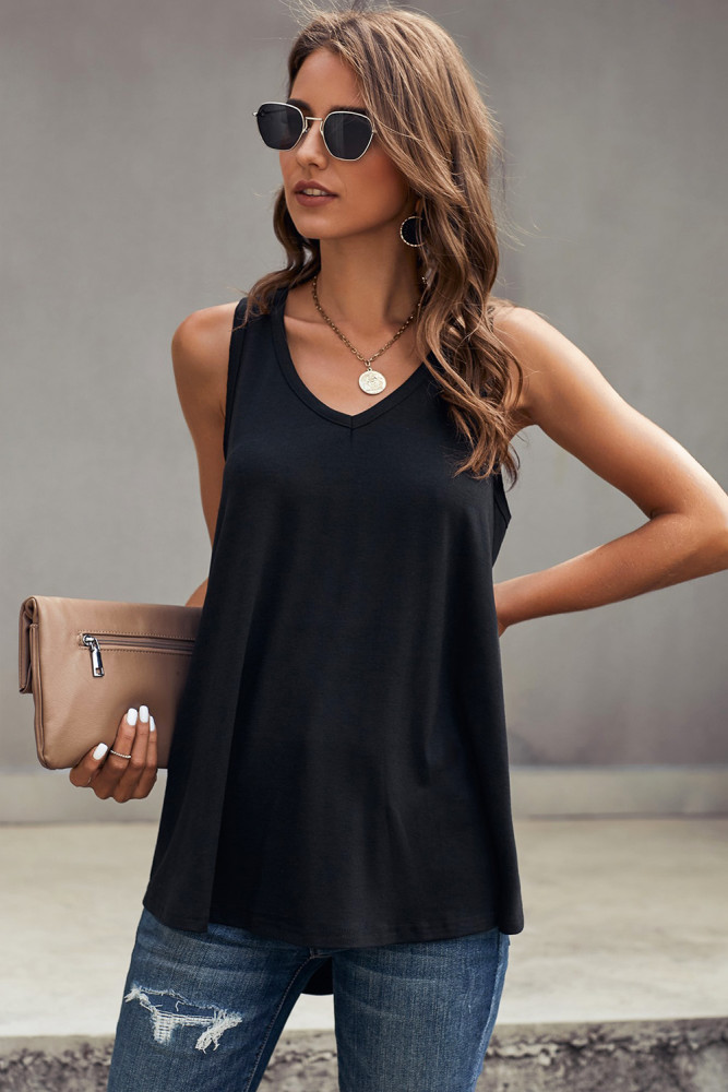 Black Vagabond Vintage Wash Tank Top