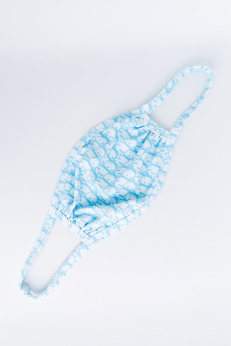 Sky Blue Print Face Mask