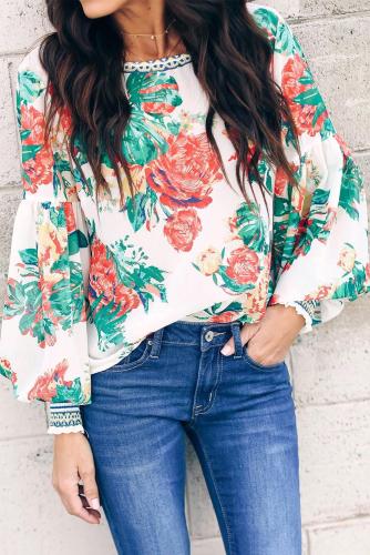 Multicolor Floral Printed Blouse