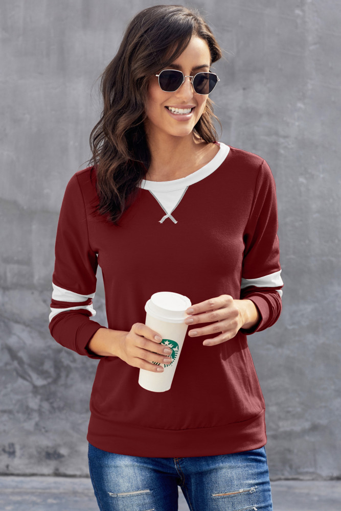 Red Addicted To You Long Sleeve Sweatshirt