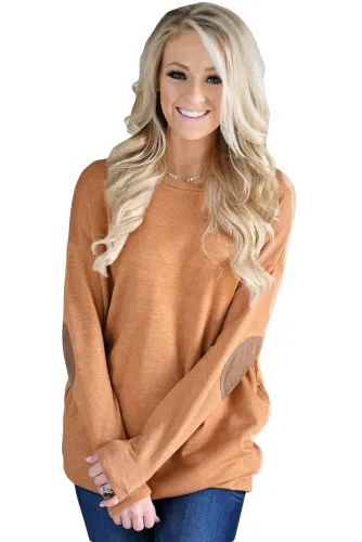 Yellow Elbow Patch Sweatshirt