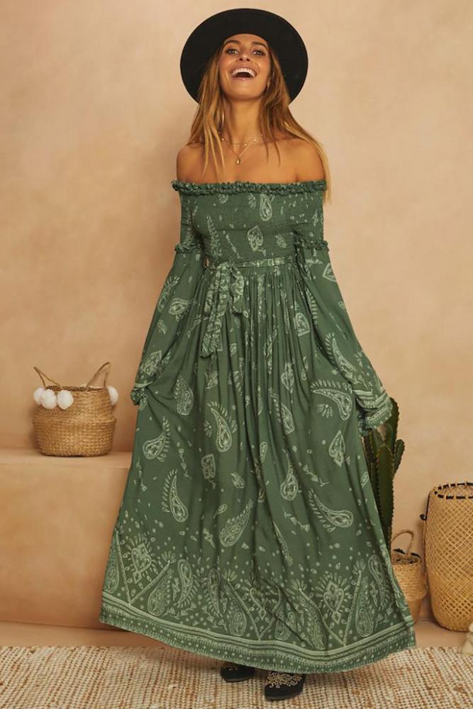 All Around The World Maxi Dress