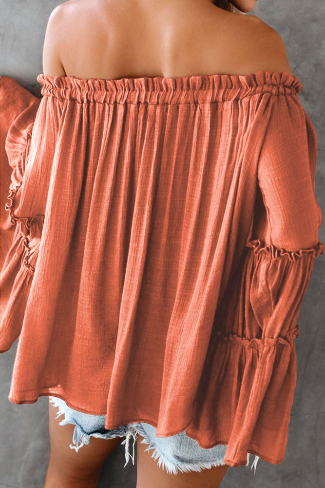 Brown Trip Advisor Off The Shoulder Top