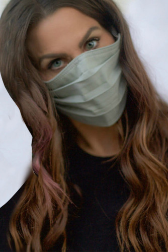 Solid Gray Protection Face Mask