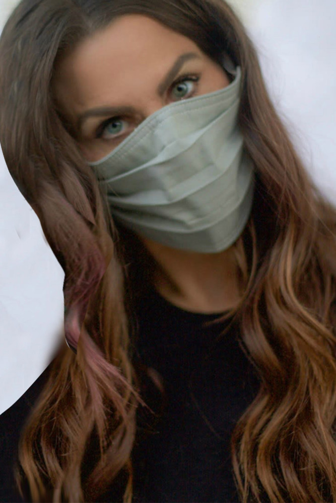 Solid Gray Protection Face Mask