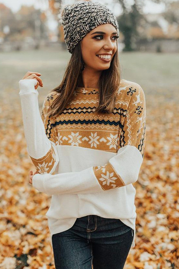 Yellow On Santa's Nice List Shift Blouse