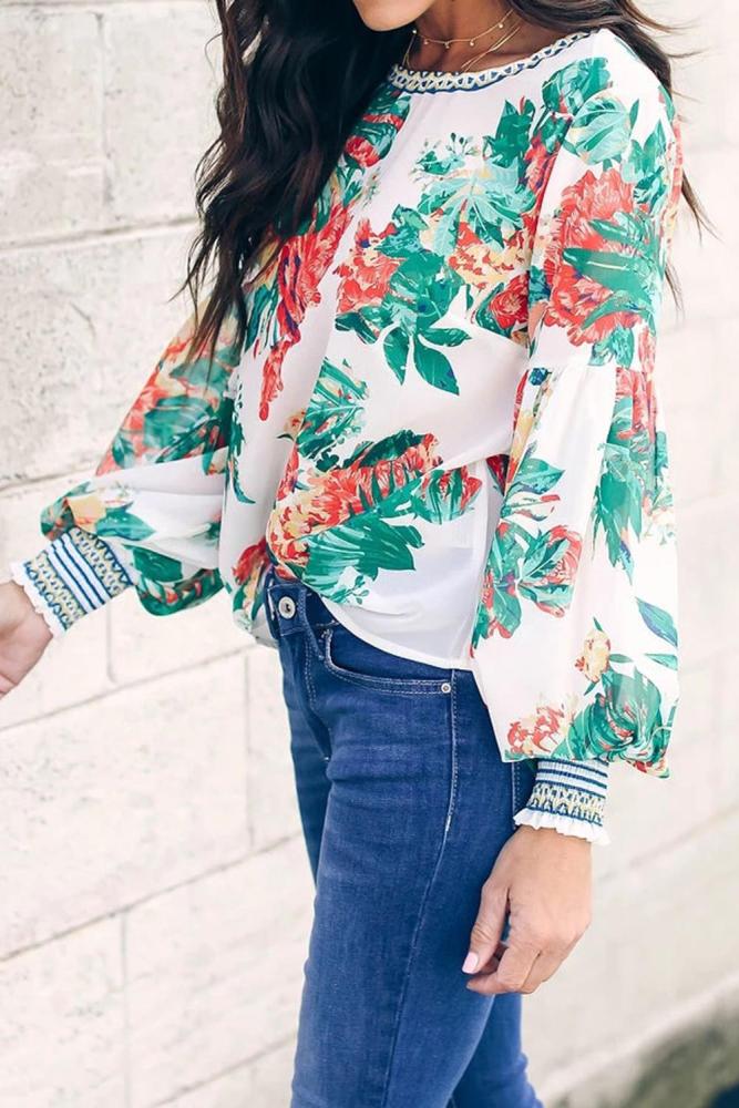 Multicolor Floral Printed Blouse