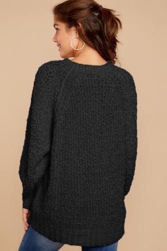 Black Chill in The Air Sweater