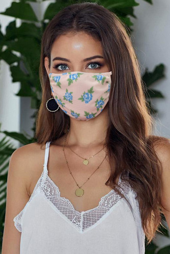 Anti Dust Windproof Floral Print Face Mask