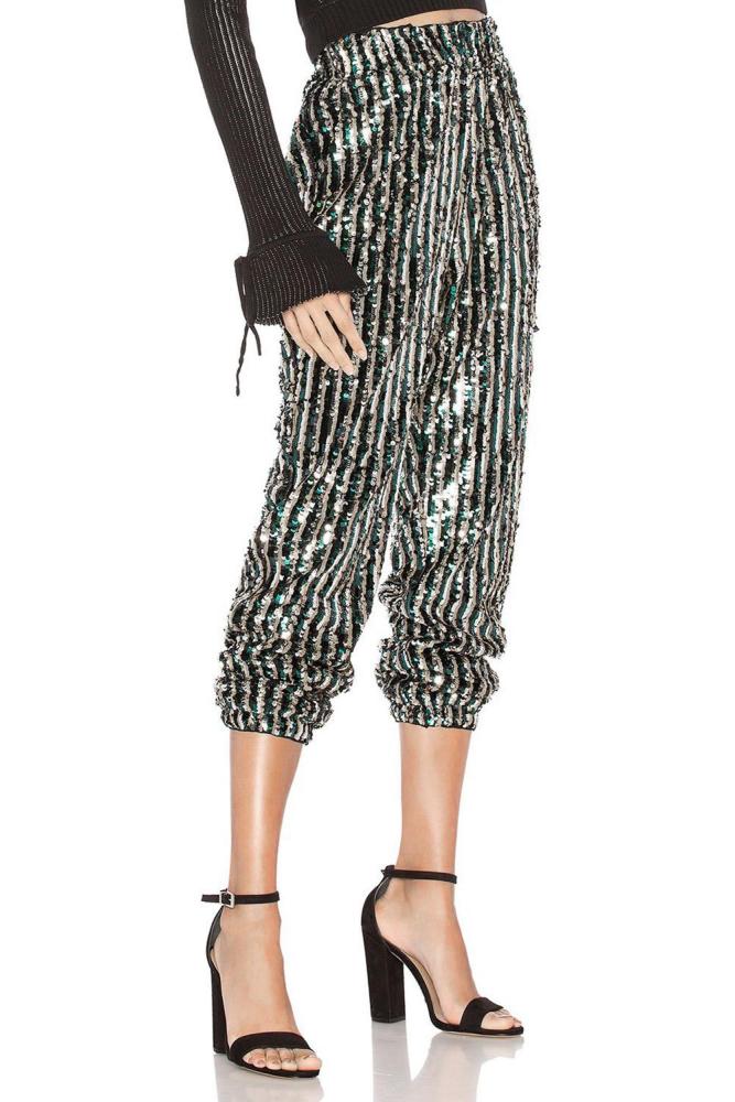Chic Striped Sequin Pant