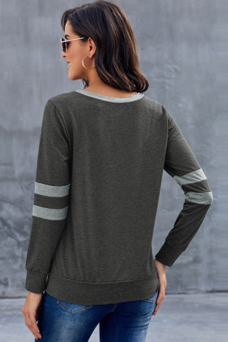 Gray Addicted To You Long Sleeve Sweatshirt