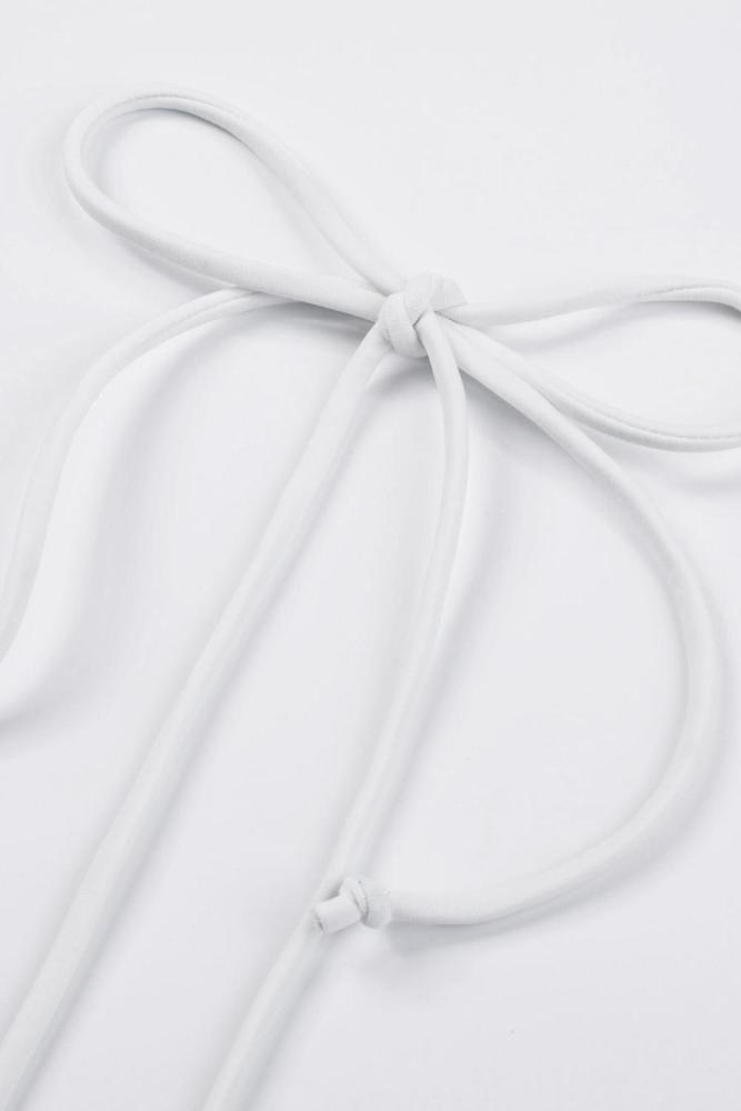 White Fringe Bodysuit Swimsuit
