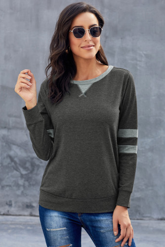 Gray Addicted To You Long Sleeve Sweatshirt